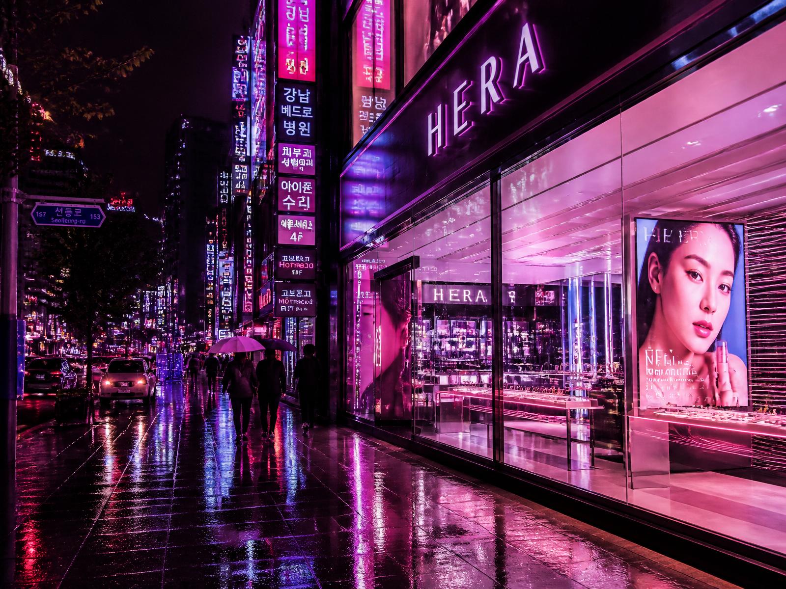 Seoul at night